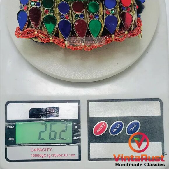 Colorful Choker Necklace, Boho Statement Necklace, Boho Chic Necklace - Picture 11 of 11